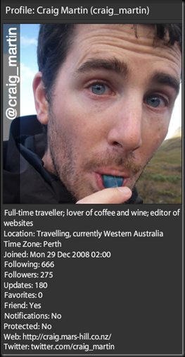 Full-time traveller; lover of coffee and wine; editor of websites