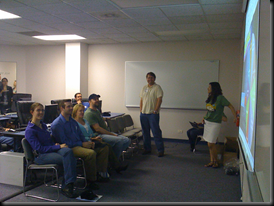 Chris Rue and Joanne EmCee the crowd!