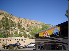 Bus and the landscape