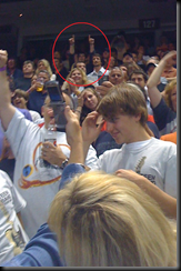 It's hard to make out, but @rnd105 can be seen in the background here behind us!