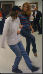 Even though a bit blurry, there was dancing had by many! :)