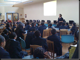 Dana Calleja has everyones attention while discussing Education and Learning