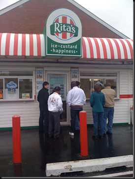 Stopped at Rita's for Water Ice!