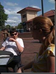 Ryan and Elise discussing Oysers