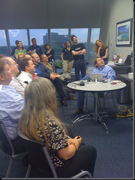 Smiles all around while playing AreYou Certifiable