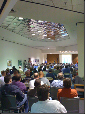 Another sea of people down the other direction