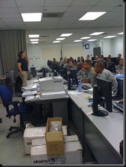 Listening as Dana presents Certification!