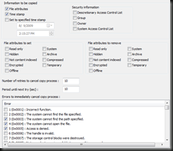 File Attributes and Error Handling