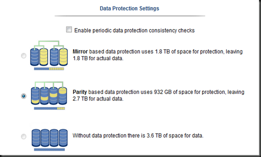 Iomega Data Protection Settings