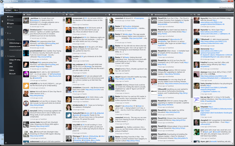 Seesmic main interface