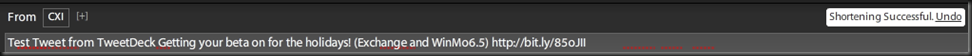Auto-URL Shortening in TweetDeck
