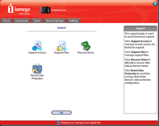 Support Page to enable SSH on ix4-200d /support.html