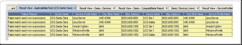 Compliance Checks - Notice the 'duplicate mac' view there?!