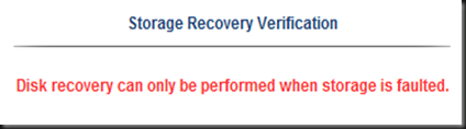 Storage Recovery Verification - Force Disk data reconstruction maybe?