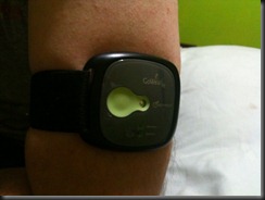 A picture of the GoWearFit on my actual arm! OMFG!