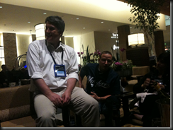 Luigi and John Troyer kicking it OLD SKOOL! .. While Chris drains my battery ;)