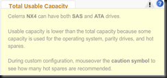 NX4 Total Usage Capacity
