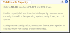NS-960 Total Usage Capacity