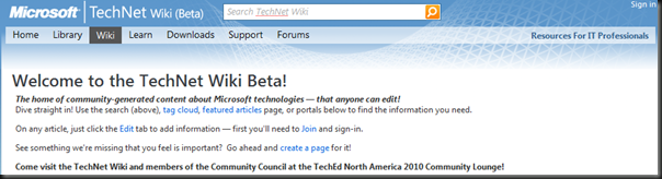 Wiki-Wiki-Technet Wiki Beta!