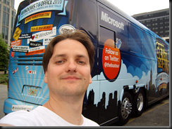 Just outside the realm of the bus! oh my!