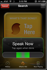 Speak the name of your artist