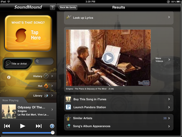 SoundHound Now Playing!