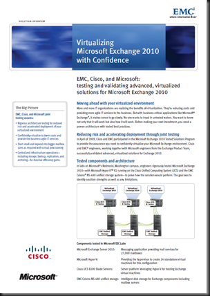 Virtualizing Microsoft Exchange 2010 with Confidence