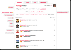 ManageFlitter unfollow those not following you!