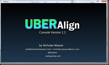 UBERAlign - VM Disk Alignment by Nick Weaver @Lynxbat