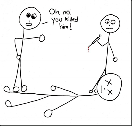 This apparently is what happens when my blood is drawn...