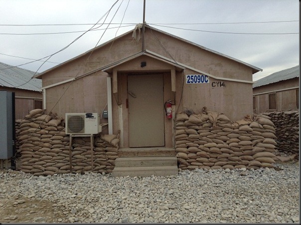 The outside of a traditional "B-Hut" a plywood box of wonder!