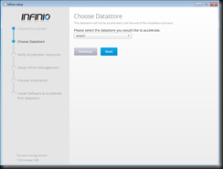 2.  Choose Datastore