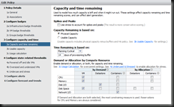 Capacity and Time Remaining