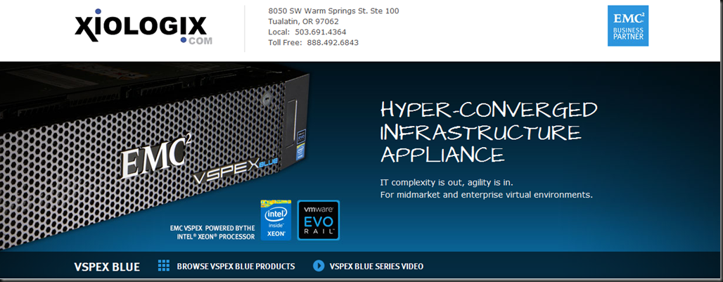 EMC VSPEX BLUE Storefront by @Xiologix