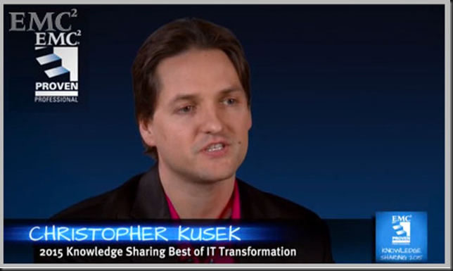 Christopher Kusek - Best of IT Transformation EMC World 2015